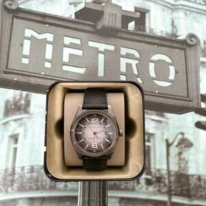 Michael Kors MK9175 Oversized Accelerator 2.0 Gunmetal Textured Silicone Watch